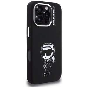 Karl Lagerfeld Silikoon Karl Sketch MagSafe Ümbris for iPhone 16 Pro Max - must