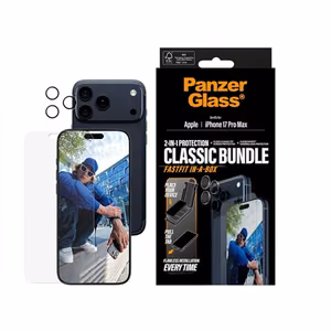 PanzerGlass 2-in-1 Classic Bundle Screen Protector/Lens protector Apple iPhone 17 Pro Max Transparent