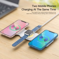 Juhtmevaba Laadija Essager "Nuo 3in1" Valge 15W (iPhone / Apple Watch / Airpods / Night Lamp)