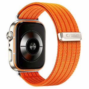 Tech-Protect Nylon Strap for Huawei Watch Fit 3 / 4 / 4 Pro / 5 / 5 Pro - Orange