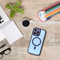 VARIETE MAG COVER Ümbris compatible koos MagSafe jaoks IPHONE 16 PRO tumesinine sinine