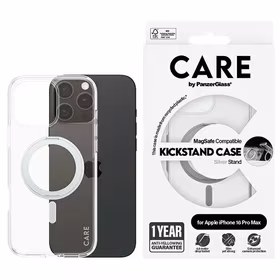 CARE by PanzerGlass Feature Kickstand Ümbris iPhone 16 Pro Max 6.9" hõbedane/hõbedane MagSafe 1328