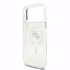 Karl Lagerfeld IML K&CH Heads Metal Frame MagSafe ümbris Apple iPhone 18 Pro jaoks
