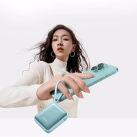 Akupank Joyroom "JR-PBF17" sinine 10000mAh 22.5W (PD / QC3.0) + integreeritud "Type-C" ja "Lightning" kaablid