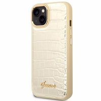 Guess GUHCP14MHGCRHD iPhone 14 Plus 6.7 "kuldne / kuldne hardcase Croco Collection