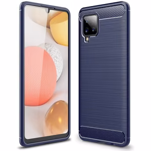 Carbon Case Paindlik kate TPU ümbris Samsung Galaxy A42 5G sinine