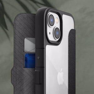Raptic X-Doria Urban Folio ümbris seadmele iPhone 14 Plus, klapiga, must