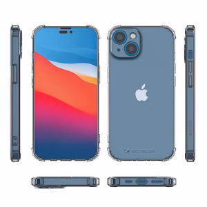 Wozinsky Anti Shock ümbris jaoks iPhone 14 Plus läbipaistev läbipaistev ümbris