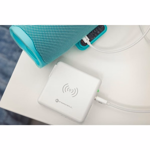 Multifunction laadija Forcell F-Energy 4in1 2 x USB A + USB C 15W + akupank 8000mAh + juhtmevaba charging valge