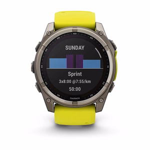 Nutikell Garmin Fenix 8 Sapphire Solar kollane