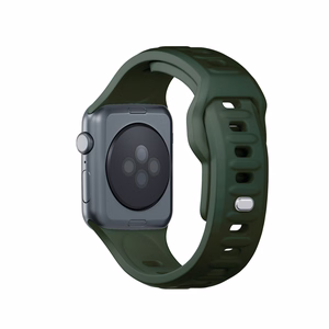 3mk silikoonrihm Apple Watchile, 42/44/45/46/49 mm, tumeroheline, suur suurus