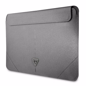 Guess Saffiano Triangle Logo ümbris jaoks a 14" laptop - silver