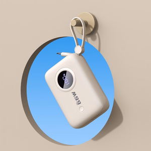 Dudao K14 10000mAh energiapank USB-C / Lightning kaabliga - beež