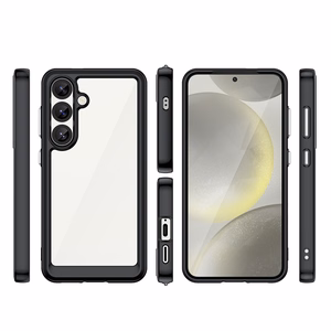 Чехол Outer Space для Samsung Galaxy S25 Edge с гибкой рамкой - чёрный