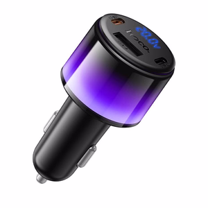 Autolaadija Hoco Z69B, USB-A + 2 × USB-C, PD QC3.0, 57 W, must