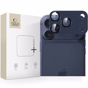 Tech-Protect Camfull Fit+ Camera Lens Glass jaoks iPhone 17 Pro - tumesinine sinine