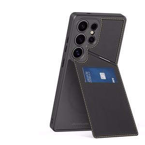 Dux Ducis Rafi II Ümbris jaoks Samsung Galaxy S25 Ultra with Stand and Wallet - must