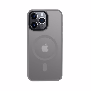 Crong Hybrid Frost MAG Cover ümbris seadmele iPhone 15 Pro, MagSafe'iga ühilduv, hall
