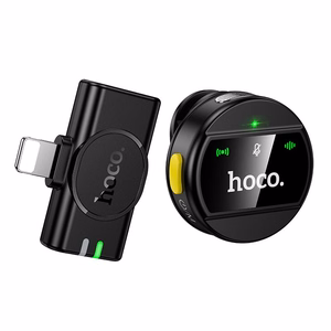 Wireless microphone Lightning Hoco L21 black
