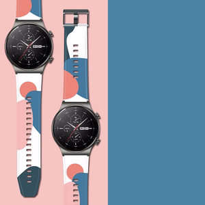 Rihm Moro rihm Huawei Watch GT2 Pro silikoonist rihmaga kella käevõru muster 11