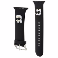Karl Lagerfeld 3D Rubber Karl&Choupette Heads rihm for Apple Watch 38/40/41mm - must