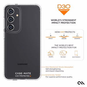 Case-Mate Ultra Tough Clear D3O ümbris seadmele Samsung Galaxy S24+, läbipaistev