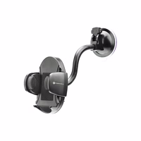 Car phone hoidja Forcell F-Grip Oval 17 cm windshield / dashboard / air vent must