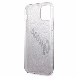 Guess GUHCP12SPCUGLSPI iPhone 12 mini 5.4" roosa/roosa kõvakaaneline Glitter Gradient Script