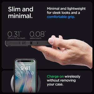 Spigen Ultra Hybrid iPhone 15 Pro Ümbris - Clear must