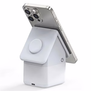 Duzzona W20 15W 4in1 inductive laadija jaoks iPhone / AirPods / Apple Watch with night lamp - valge