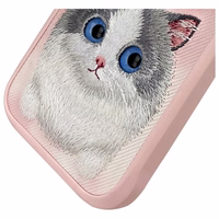 Nimmy Big Eyed Pet 2.0 Cat Ümbris jaoks iPhone 16 Pro Max - Roosa
