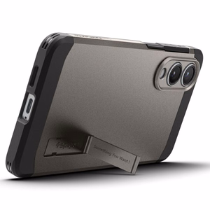 Чехол Spigen Tough Armor совместимый с MagSafe для Samsung S25 Edge gunmetal