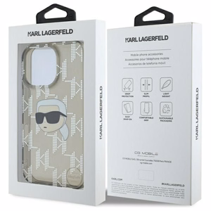 Karl Lagerfeld IML Karl Head Electroplated iPhone 16 Pro Ümbris - must