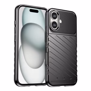 Thunder Ümbris jaoks iPhone 16 Plus Silicone Ümbris - Must