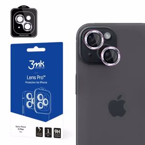 Camera Cover 3mk Lens Protection Pro roosa jaoks iPhone 15 Plus