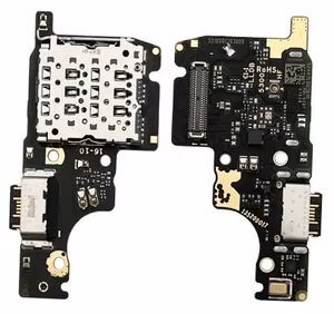 Flex Xiaomi Redmi Note 14 5G/Poco M7 Pro 5G koos charging connector ja microphone, SIM card contact original (service pack)