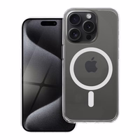 Ümbris jaoks iPhone 15 PRO Forcell F-Protect läbipaistev Hybrid Premium ühilduv koos Magsafe läbipaistev