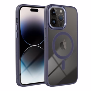 COLOR EDGE MAG COVER Ümbris compatible with MagSafe jaoks IPHONE 15 Pro deep lilla