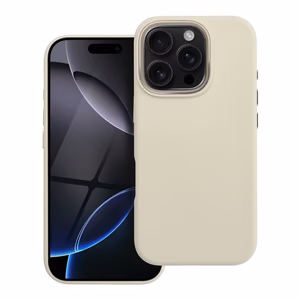 Чехол для iPhone 16 Pro Forcell F-Protect Frame Premium совместимый с MagSafe античный белый