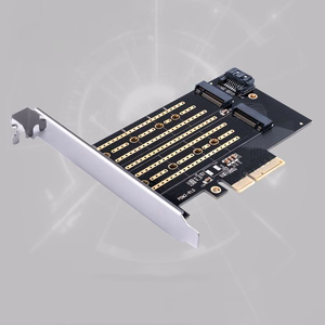Orico PDM2 PCIe laienduskaart 3.0 ×4 M.2 NVMe- ja SATA-ketastele – must
