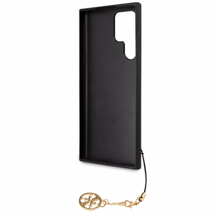 Guess 4G Charms Collection ümbris jaoks Samsung Galaxy S24 Ultra - must