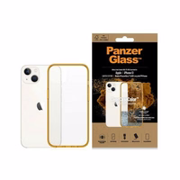 PanzerGlass ClearCase antibacterial ümbris with Military Grade certificate jaoks iPhone 13 / 14 / 15 - läbipaistev kollane