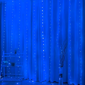 LED CURTAIN (300 LED LAMPS) 3Mx3M BLUE