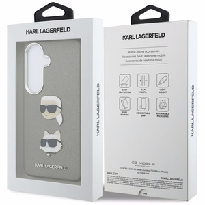 Karl Lagerfeld ümbris Saffiano Double Heads Metal Samsung Galaxy S26 hõbedane
