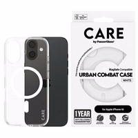 CARE by PanzerGlass Flagship Ümbris iPhone 16 6.1" valge/valge MagSafe 1337