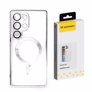 Wozinsky Electroplated Magsafe ümbris jaoks Samsung Galaxy S24 FE - hõbedane