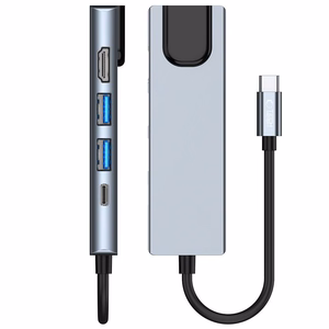 HUB Tech-Protect V3 5in1 USB-C - USB-A 3.0 / USB-A 2.0 / USB-C / HDMI / RJ45 - hall
