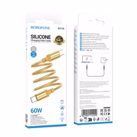 Borofone Kaabel BX108 Start - Type C to Type C - 60W 3A 1 metre kuldne