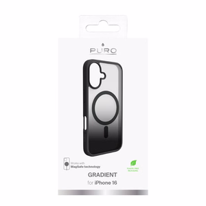Puro Gradient MagSafe Silicone Ümbris jaoks iPhone 16 - Must