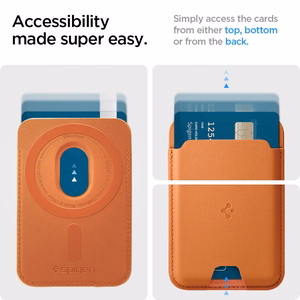 Spigen Valentinus MagSafe magnetiline telefoni kaarditasku – oranž